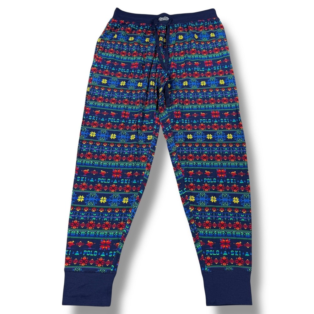 Polo Ralph Lauren Pajama Jogger Pants‎ Men's Size Medium Navy Blue